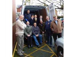 Pupils at Churchtown Primary School and a van load of Shoeboxes